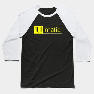 3/4" U-matic Yellow logo Umatic Baseball T-Shirt